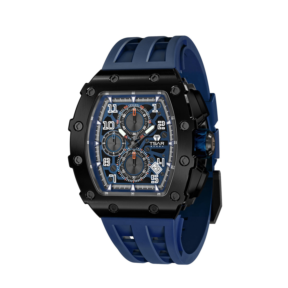 [Brand] [Product Name] watch in [Color] with [Material] [Visual Details]