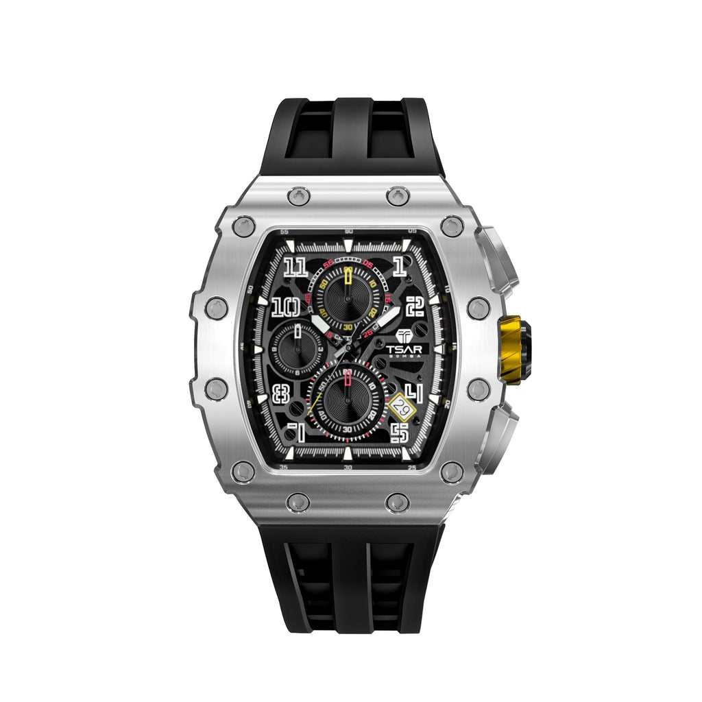 [Brand] [Product Name] watch in [Color] with [Material] [Visual Details]