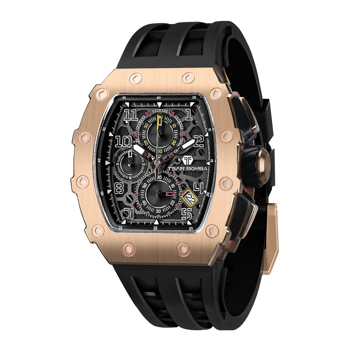 [Brand] [Product Name] watch in [Color] with [Material] [Visual Details]
