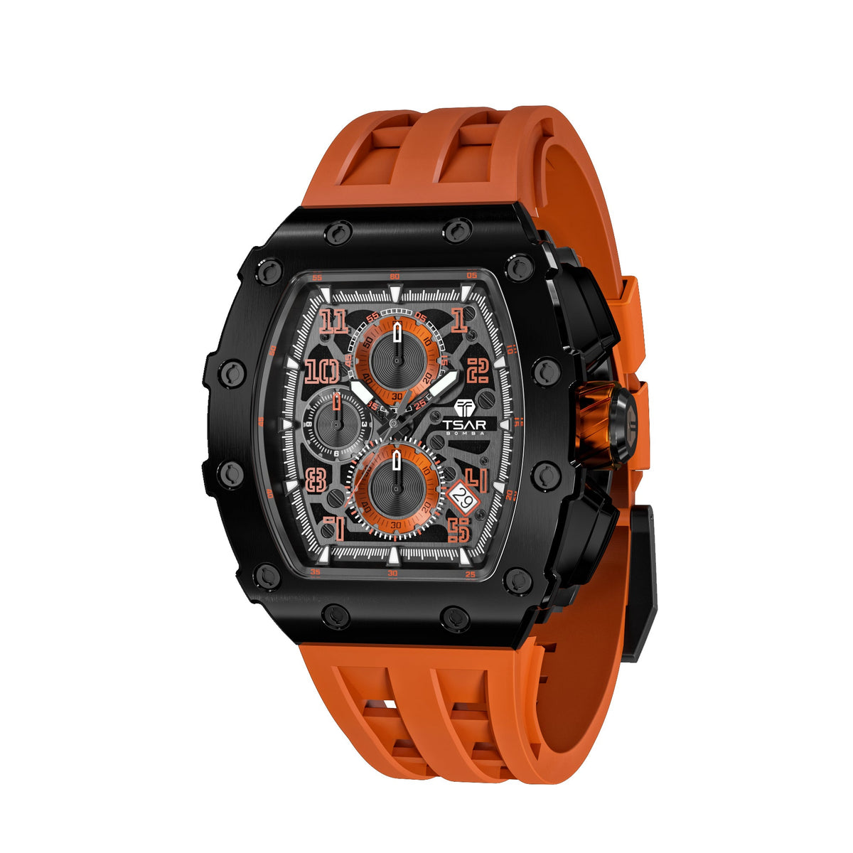[Brand] [Product Name] watch in [Color] with [Material] [Visual Details]
